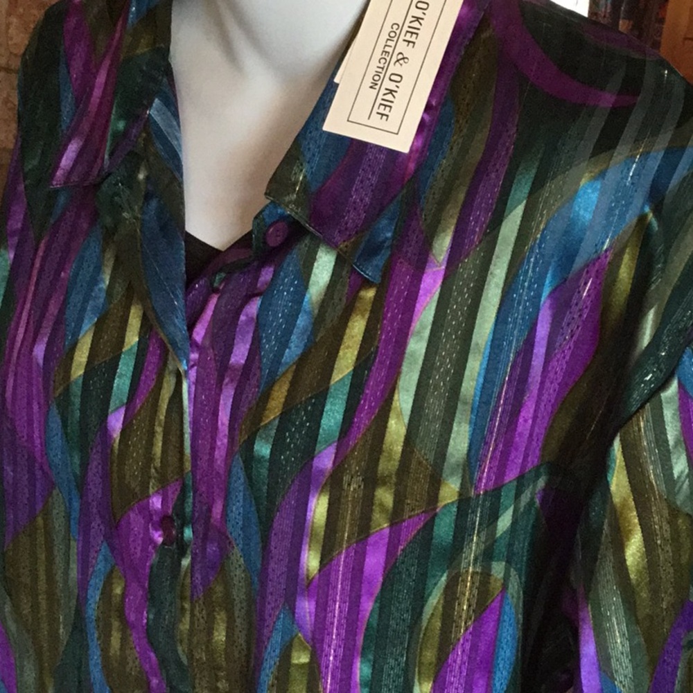 .NWT Vintage 1980 O’Keif & O’Keif  Women’s Blouse